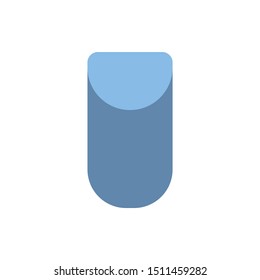 Nail blue manicure icon. Element of nail design icon