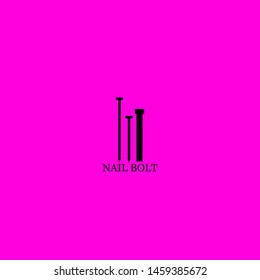 nail bolt icon sign signifier vector