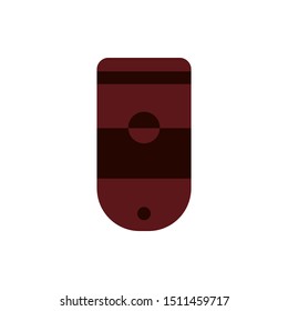 Nail brown circle manicure icon. Element of nail design icon