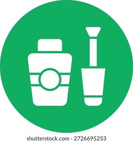 Ilustración de diseño de icono de Vector de pincel de uñas