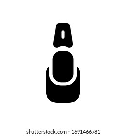 Nail Care Clipper Salon Icon, Logo, Vector