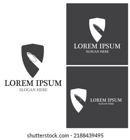 Nail care health logo vector