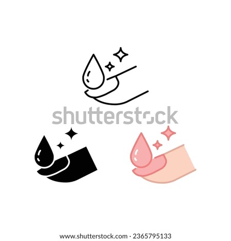 nail care icon in different style, solid, outline, filled line style. lacquer up, manicure for beauty concept. Nail polish remover. Vector illustration. design on white background. EPS 10