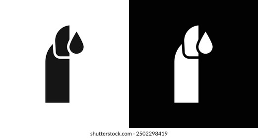 Nail care icon logo set vector