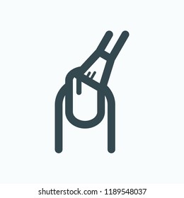 Nail care icon. Manicure products vector icon