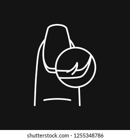Nail care icon. Pedicure and manicure equipment. Vector illustrations