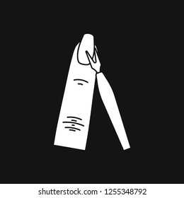 Nail care icon. Pedicure and manicure equipment. Vector illustrations