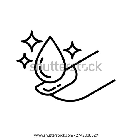 Nail care icon set. lacquer up, manicure for varnish. Nail polish remover. fingernail painting. Nail polishing salon. Nail care label, logo, badge, symbol, line, flat vector, isolated illustration.