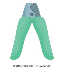 Nail claw cutter icon cartoon vector. Art work tools. Instrument art