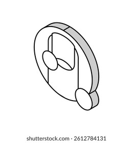 nail clinic isometric icon vector. nail clinic sign. isolated symbol illustration