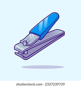 Nail Clipper Cartoon Vector Icon Illustration. Tool Object Icon Concept Isolated Premium Vector. Flat Cartoon Style