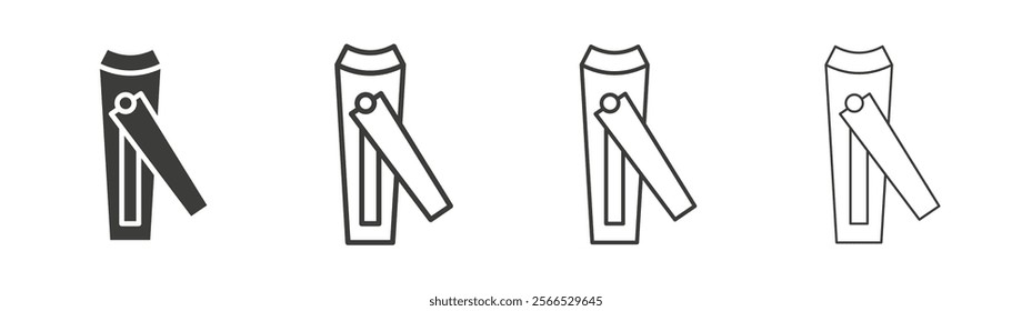 Nail clipper icon collection for website design, app, UI design.