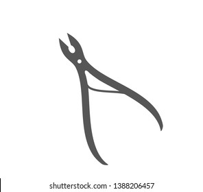 Nail clipper icon. Nail cutter vector illustration. 