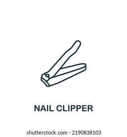 Nail Clipper icon. Line simple icon for templates, web design and infographics