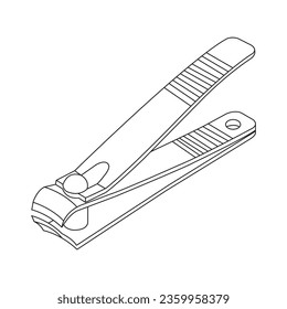 Diseño de símbolo vectorial del icono del pinza nail