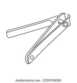 Nail clipper icon vector symbol design
