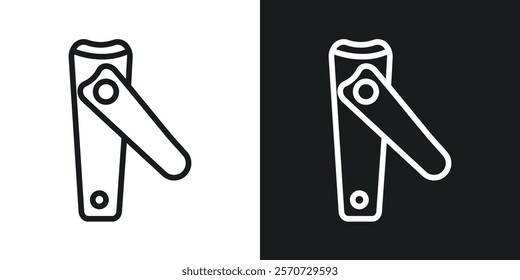 Nail clipper icons set vectors on white background.