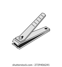 Nail Clipper Personal Hygiene Tool Vector Illustration
