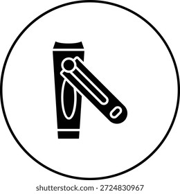 Icono de Vector de cortador de uñas. Se puede utilizar para aplicaciones de impresión, móviles y de Web.