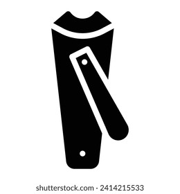 nail clippers Glyph Icon Background White
