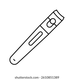 nail clippers hygiene line icon vector. nail clippers hygiene sign. isolated contour symbol black illustration