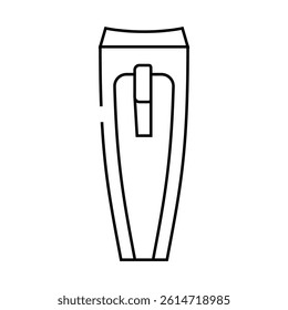 nail clippers hygiene line icon vector. nail clippers hygiene sign. isolated contour symbol black illustration