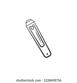 Nail clippers icon. Element of woman makeup icon for mobile concept and web apps. Detailed Nail clippers icon can be used for web and mobile