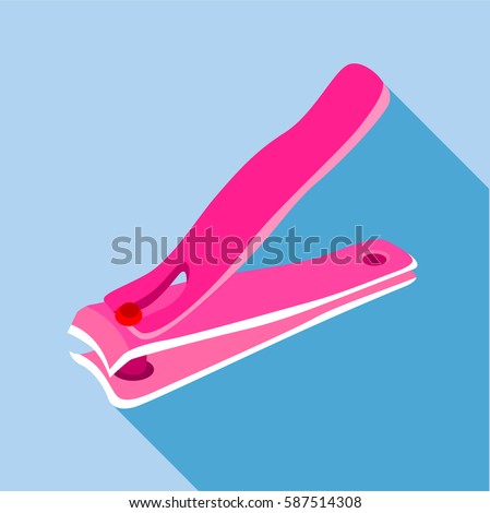 Nail clippers icon. Flat illustration of nail clippers vector icon for web Foto d'archivio © 