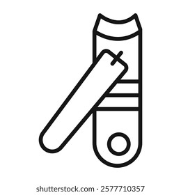 Nail clippers icon Flat simple outline