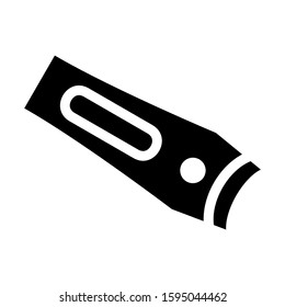 nail clippers icon isolated sign symbol vector illustration - high quality black style vector icons
