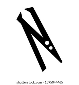 nail clippers icon isolated sign symbol vector illustration - high quality black style vector icons
