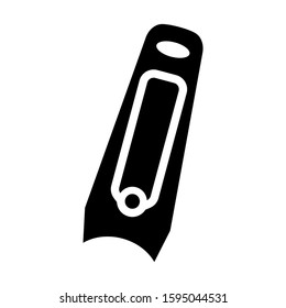 nail clippers icon isolated sign symbol vector illustration - high quality black style vector icons
