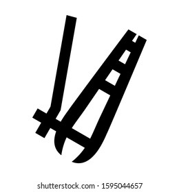 nail clippers icon isolated sign symbol vector illustration - high quality black style vector icons
