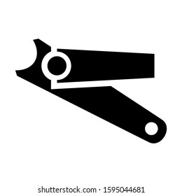 nail clippers icon isolated sign symbol vector illustration - high quality black style vector icons
