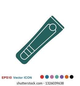 Nail clippers icon logo, illustration, vector sign symbol for design