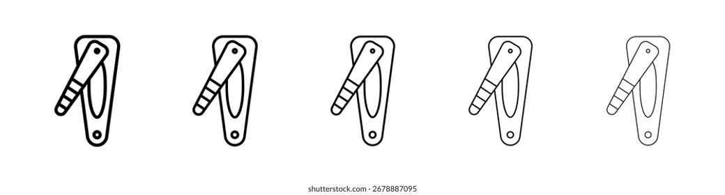 Icono de cortaúñas para concepto móvil y Diseño web.