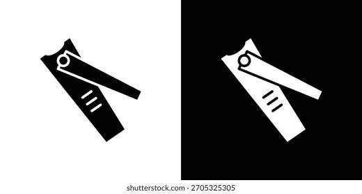 Icono de cortaúñas, estilo plano simple. para diseños ui o ux