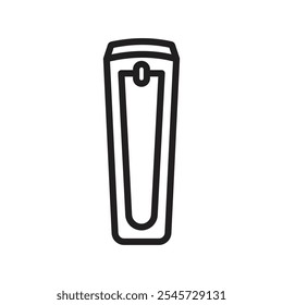 Icono de cortaúñas Simple contorno delgado