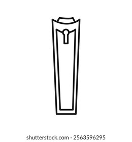 Nail clippers icon Simple thin line flat symbol