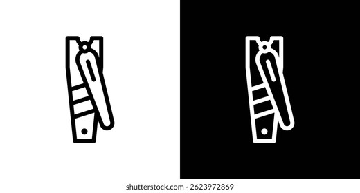Nail clippers icon vector, illustration logo template in trendy style