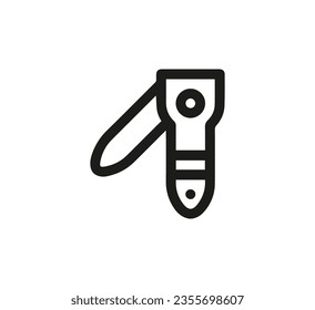 Vector de iconos de los pinzas de clavos. Signo de estilo lineal para concepto móvil y diseño web. Ilustración del símbolo de los pinzas de clavos. Gráficos vectoriales de píxeles - Vector.