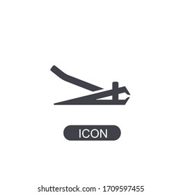 Nail clippers outline vector icon. Thin line black nail clippers icon.