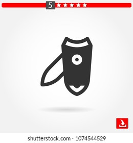 nail clippers vector icon