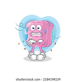 la ilustración de clavos fríos. vector de caracteres