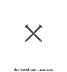 Nail construction tool icon vector