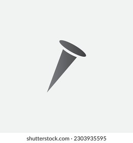 Nail Construction Vector Icon Ilustration Symbol