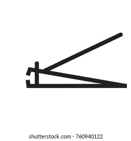 Nail, cut, hygiene icon vector image. Can also be used for household objects. Suitable for use on web apps, mobile apps and print media.