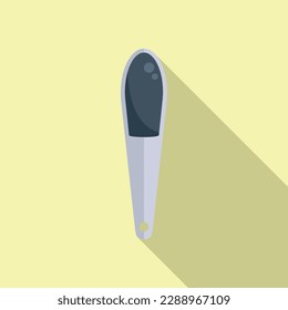 Nail cutter icon flat vector. Polish element. Salon cosmetic