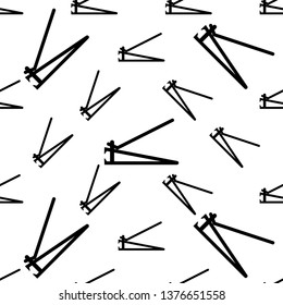 Nail Cutter Icon Seamless Pattern, Clipper Icon Vector Art Illustration