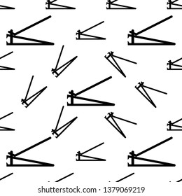 Nail Cutter Icon Seamless Pattern, Clipper Icon Vector Art Illustration